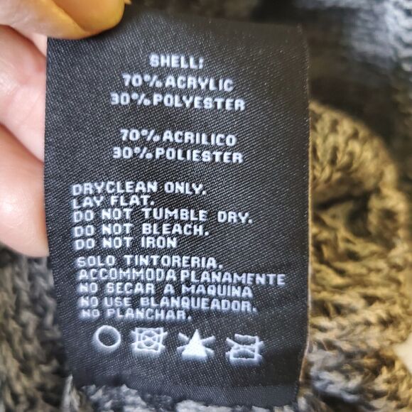 XRAY Jeans Mens L Cardigan Sweater Charcoal Gray Button Front Grandpa Preppy - Picture 9 of 13